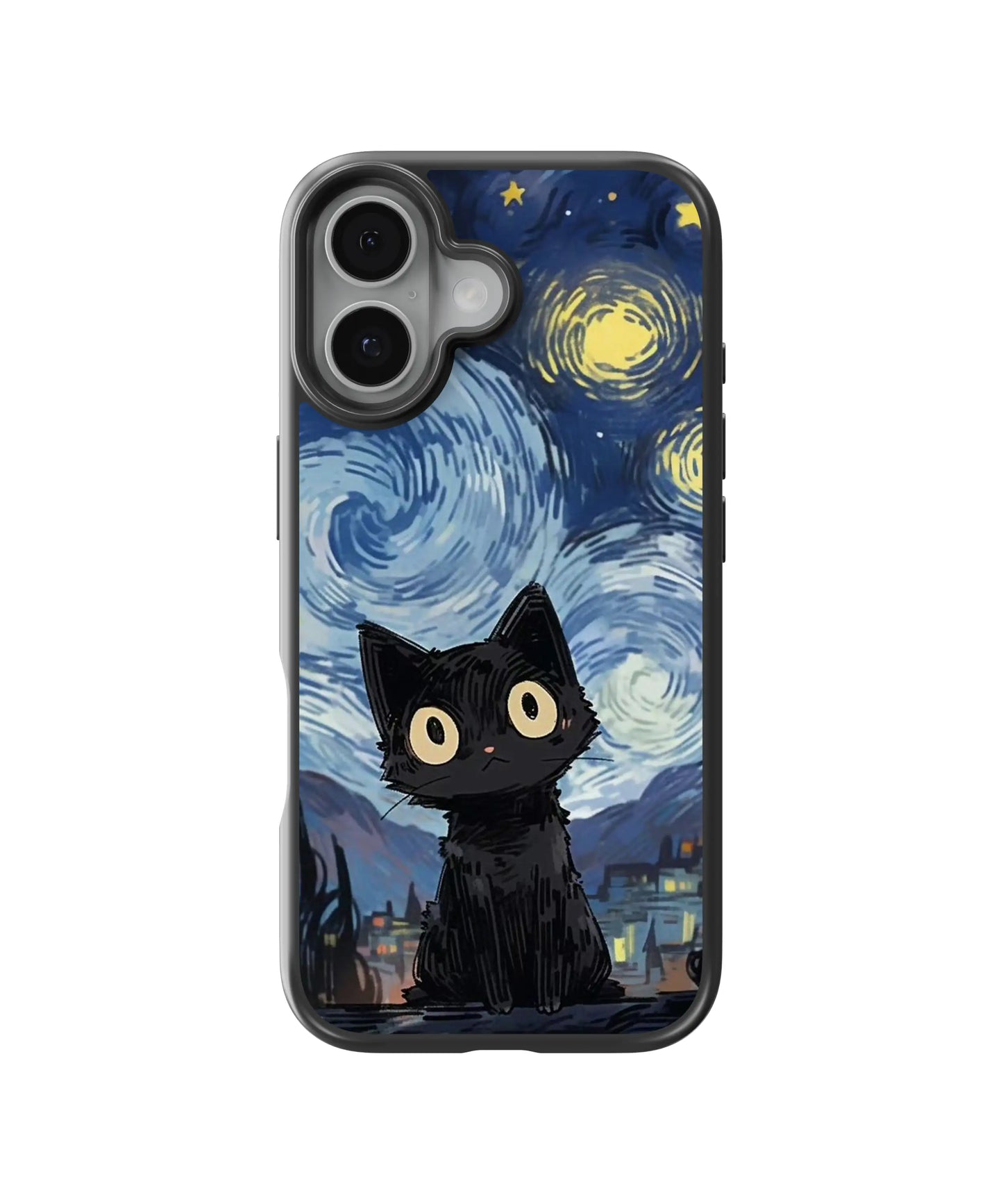 Midnight Cat Art Telefon Kılıfı