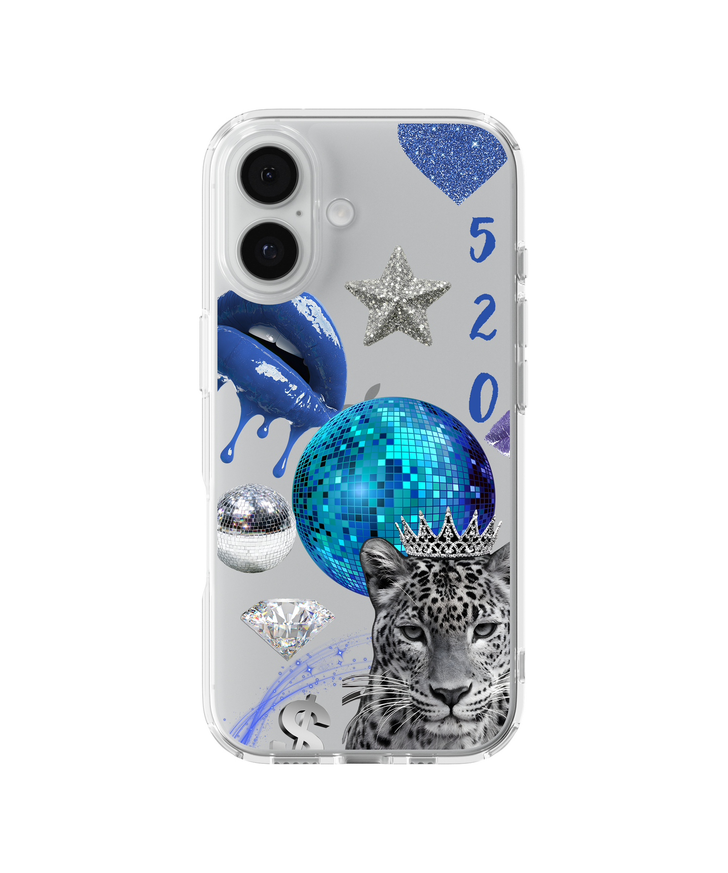 Blue Boss Leopard Telefon Kılıfı