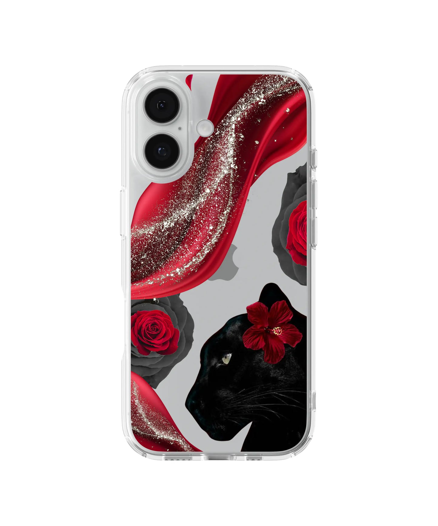 Midnight Rose Panther Telefon Kılıfı