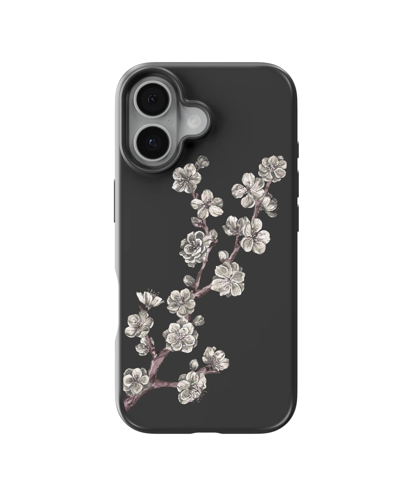 Silver Sakura Blossom Telefon Kılıfı
