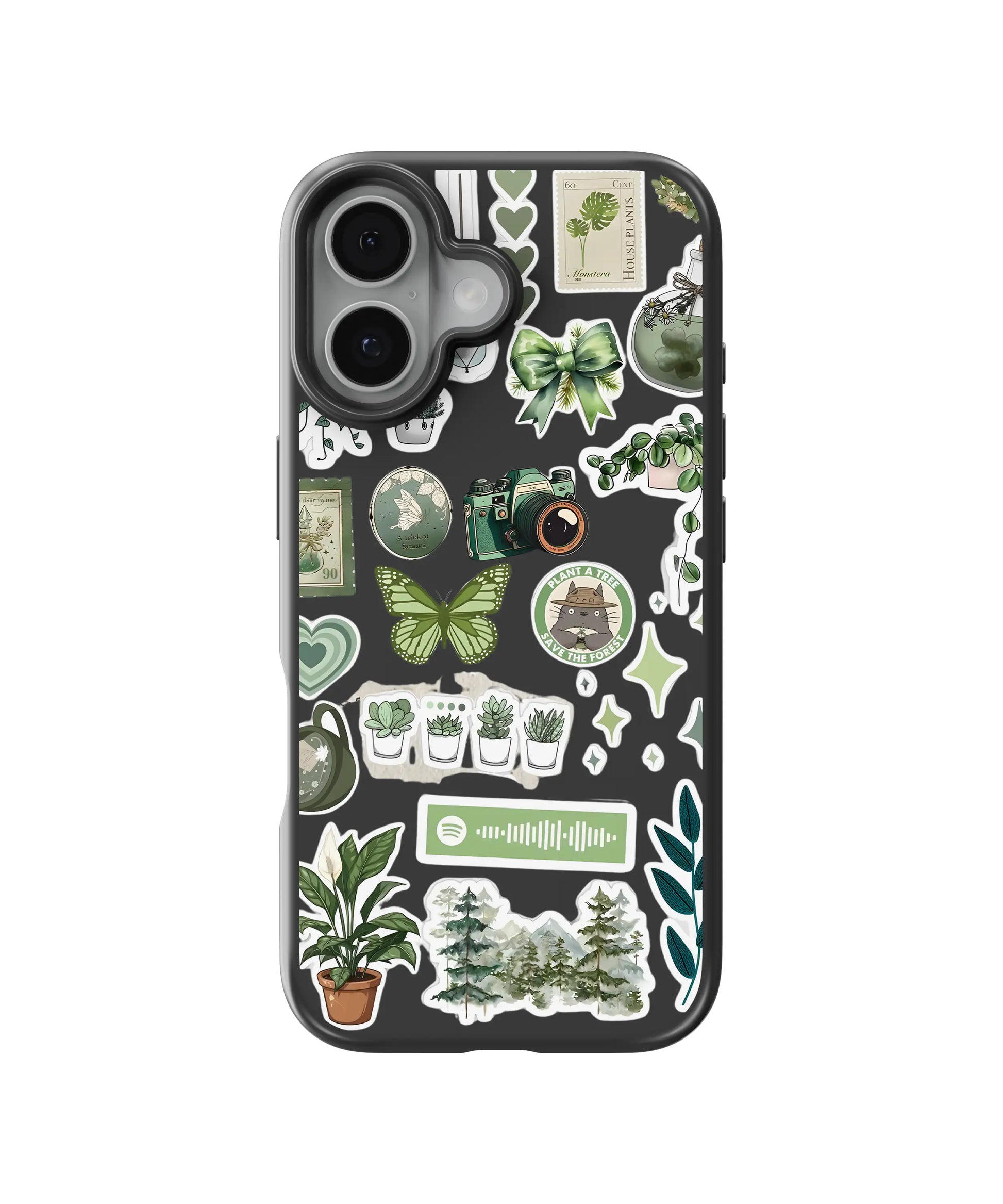Matcha Nature Pattern Telefon Kılıfı