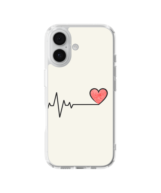 Heartbeat Love White Telefon Kılıfı