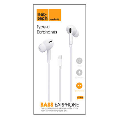 Type-C Girişli Kulak İçi Kulaklık