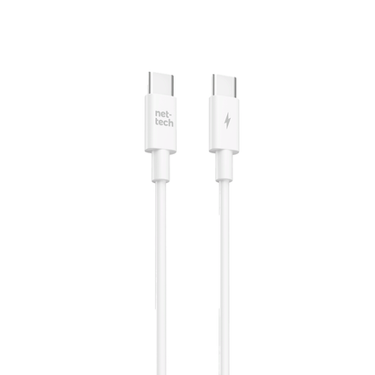 60W Plastik 100 Cm Type-C To Type-C Şarj ve Data Kablosu