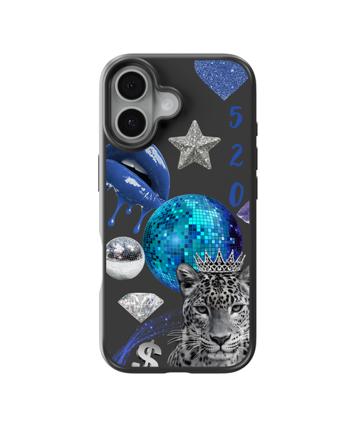 Blue Boss Leopard Telefon Kılıfı