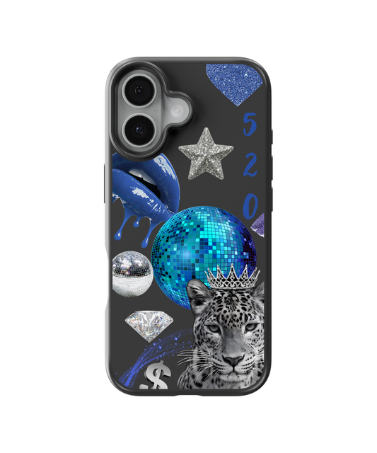 Blue Boss Leopard Telefon Kılıfı
