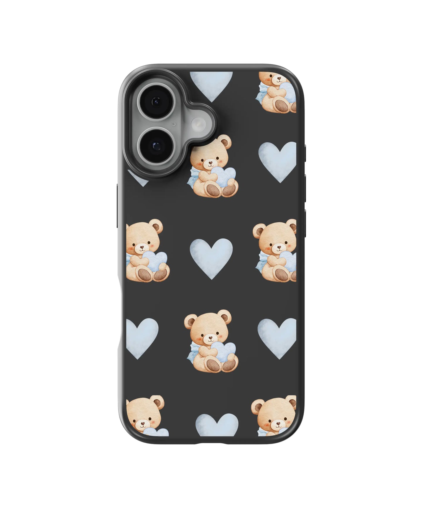 Cloudy Bear Pattern Telefon Kılıfı
