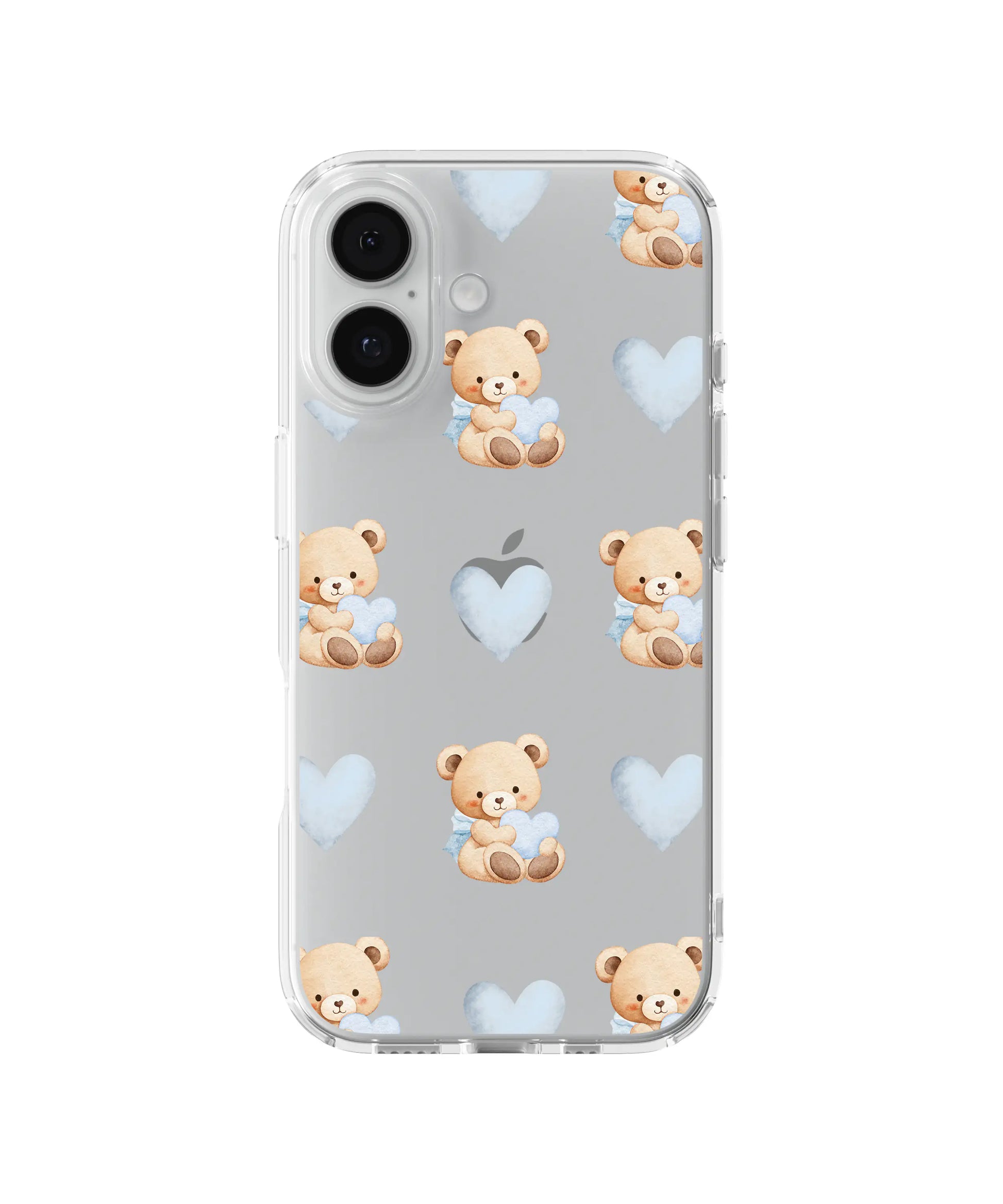 Cloudy Bear Pattern Telefon Kılıfı