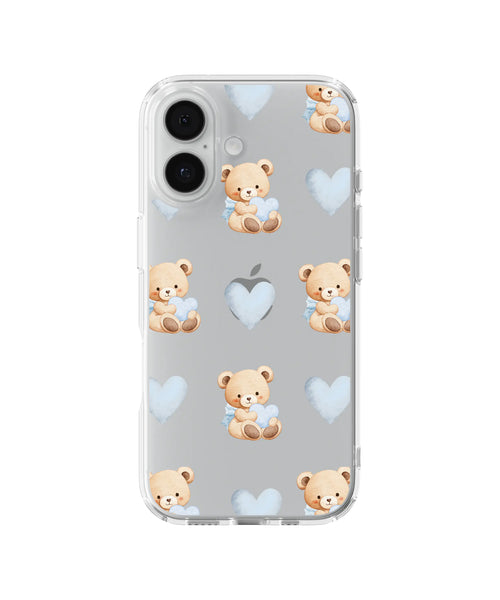 Cloudy Bear Pattern Telefon Kılıfı