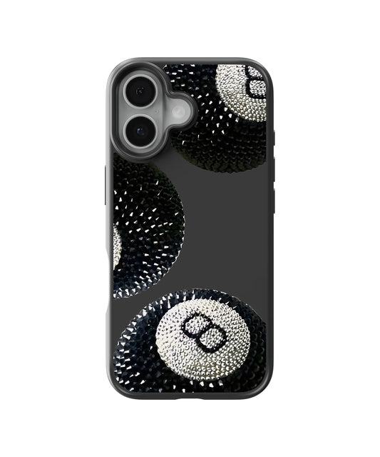 Rhinestone 8-Ball Telefon Kılıfı