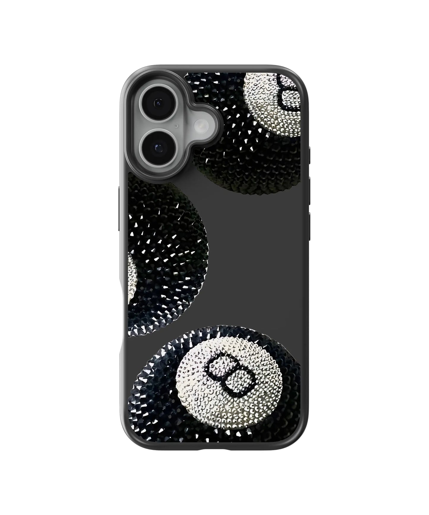 Rhinestone 8-Ball Telefon Kılıfı