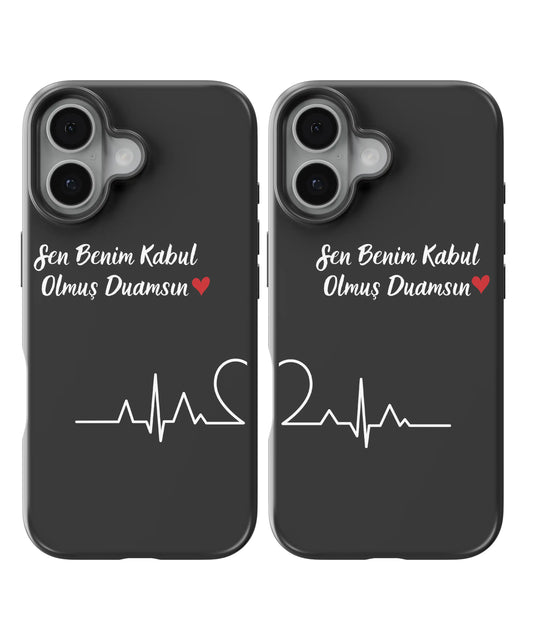 Sen Benim Kabul Olmuş Duamsın Couple Telefon Kılıfı