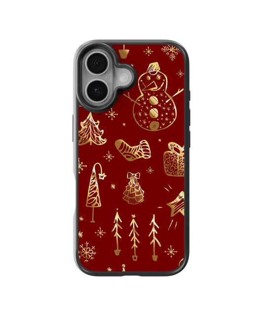 Golden Christmas Telefon Kılıfı
