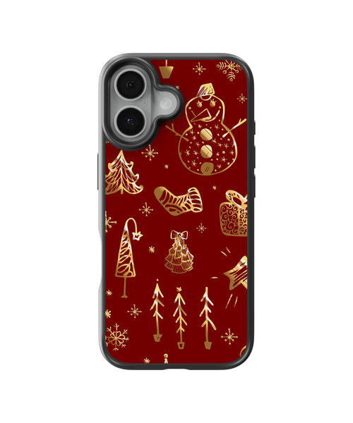 Golden Christmas Telefon Kılıfı