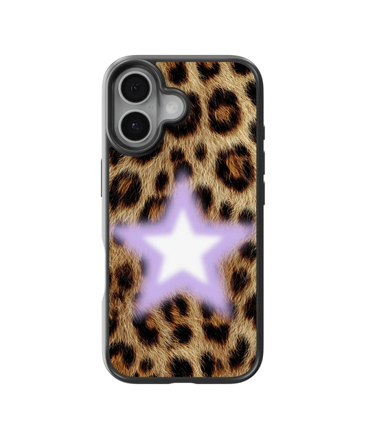 Lavender Star Leopard Telefon Kılıfı
