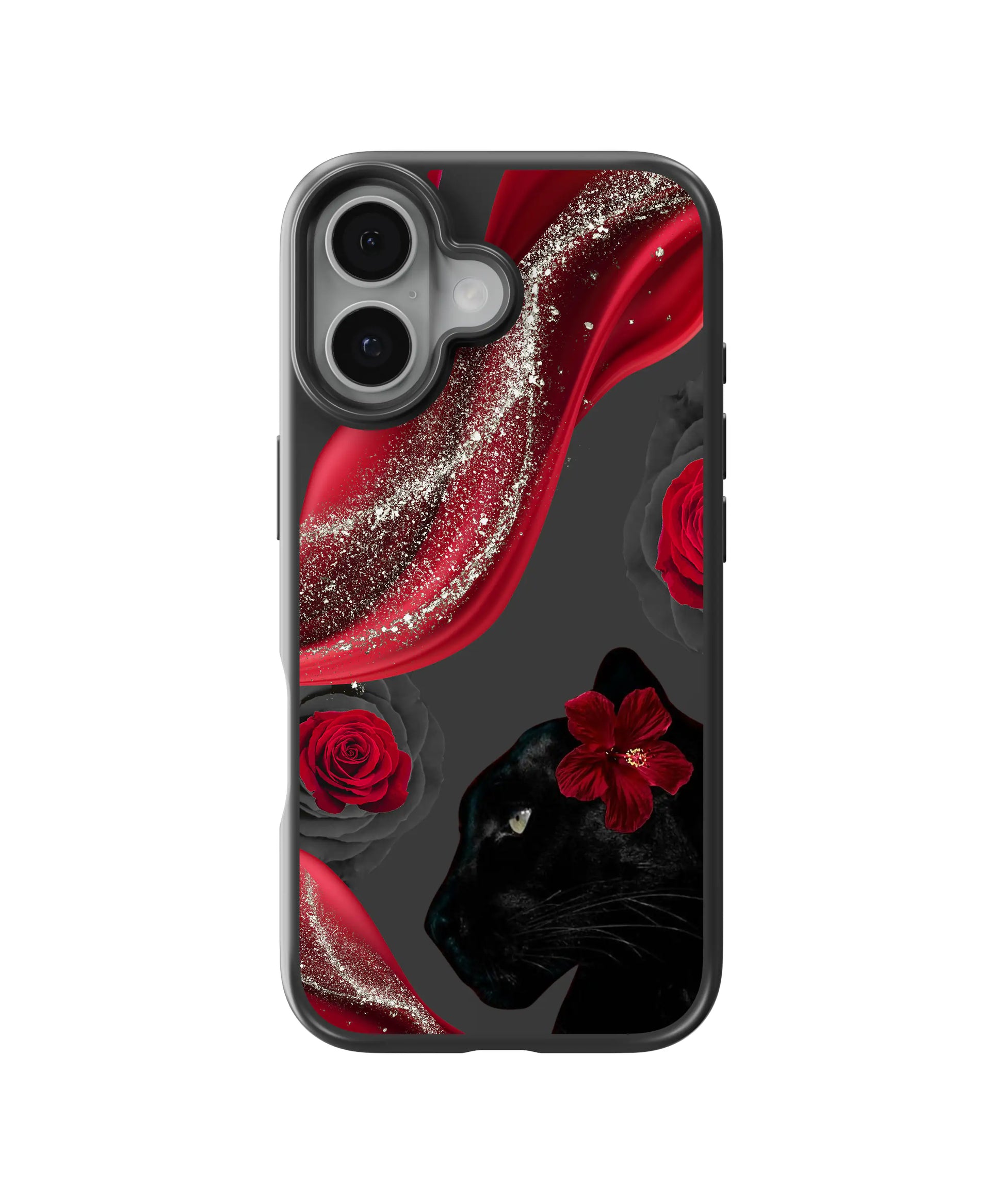 Midnight Rose Panther Telefon Kılıfı