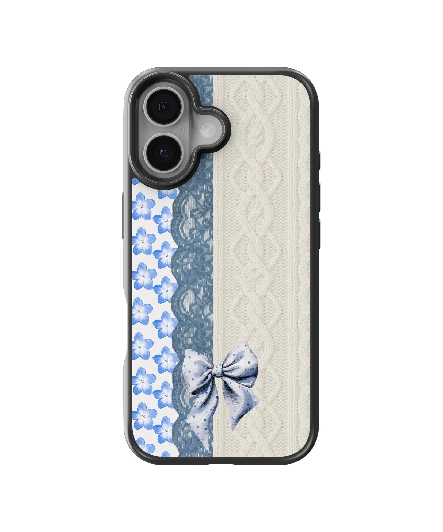 Blue Lace Bow Telefon Kılıfı
