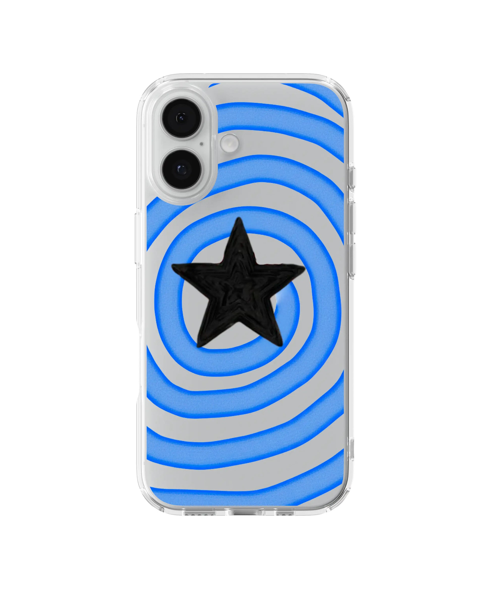 Blue Swirl Star Telefon Kılıfı