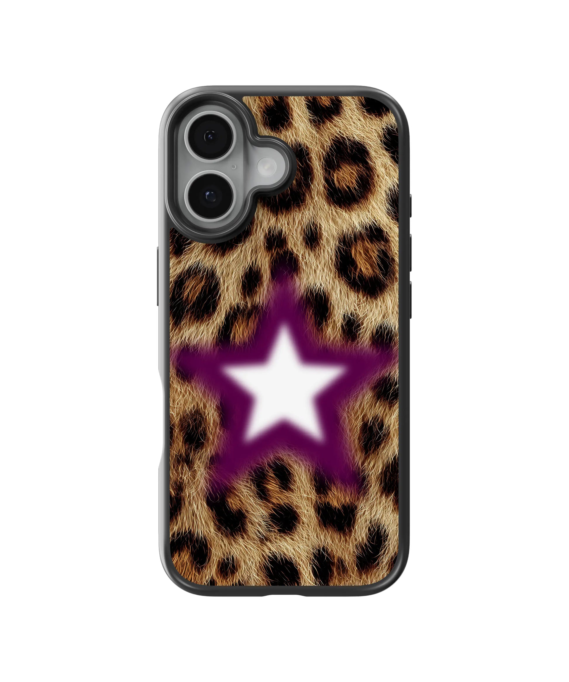 Purple Star Leopard Telefon Kılıfı