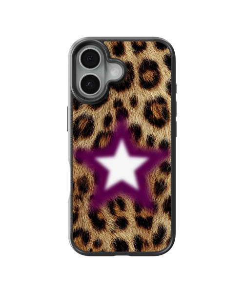 Purple Star Leopard Telefon Kılıfı