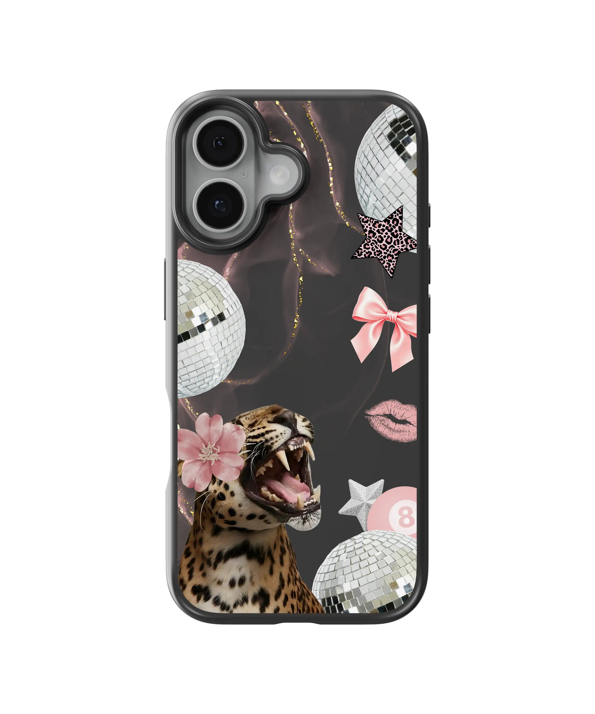 Queen Leopard Pink Disco Telefon Kılıfı