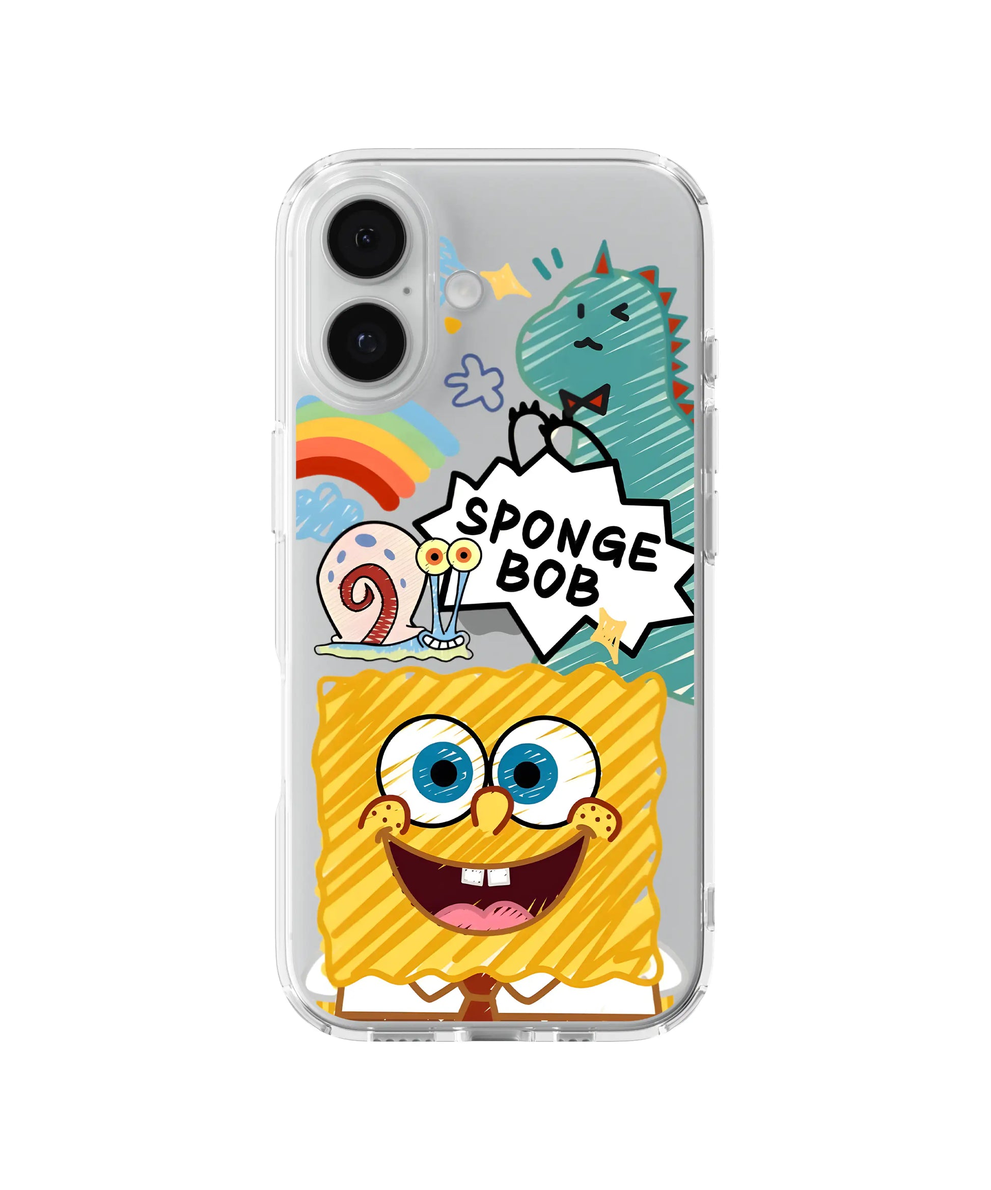 Dino SpongeBob Couple Telefon Kılıfı
