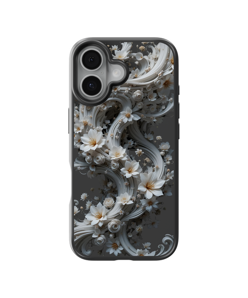 White Whimsy Swirl Telefon Kılıfı
